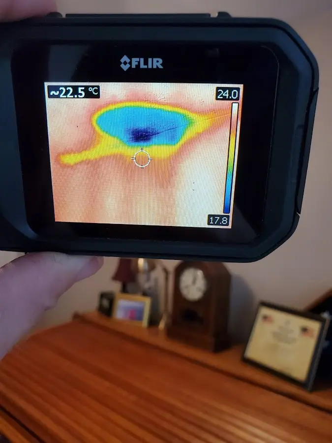 Thermal imaging inspection for water damage in Newburyport
